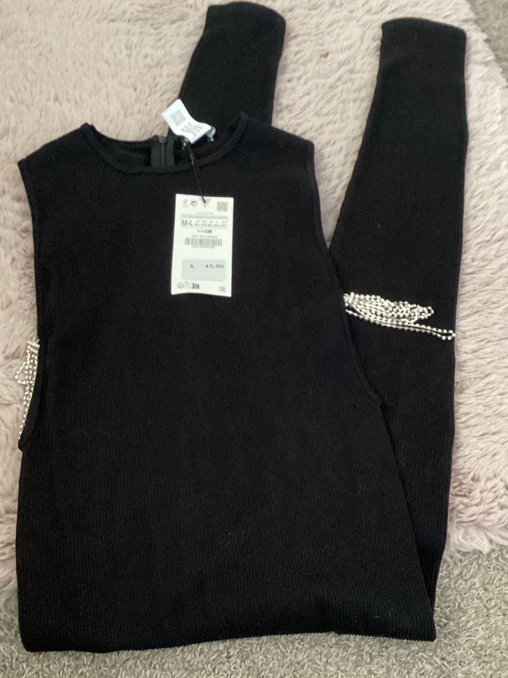 NWT Zara black cat suit